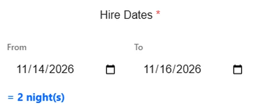 Date range