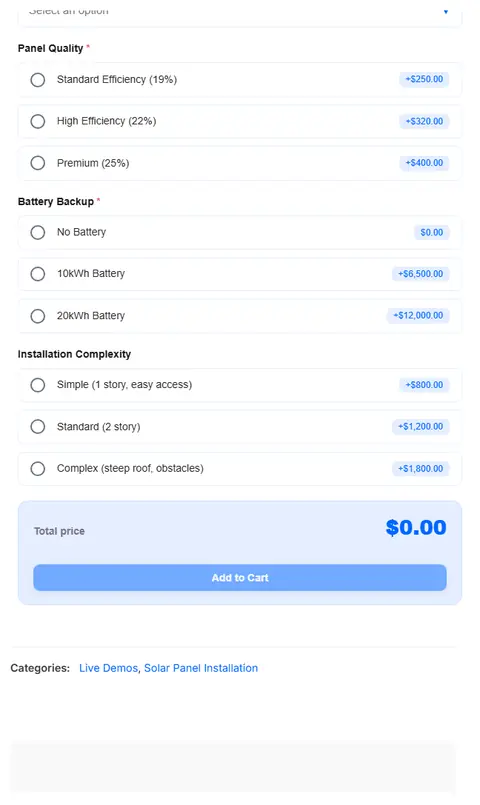 Big jobs, priced on the page