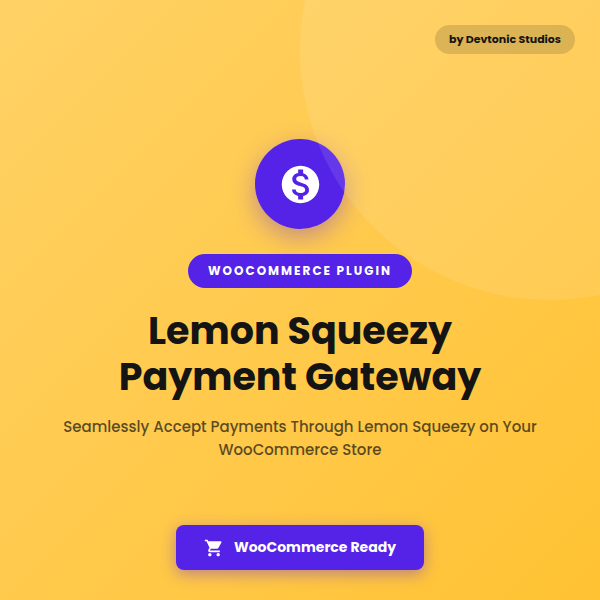 WooCommerce Lemon Squeezy Payment Gateway