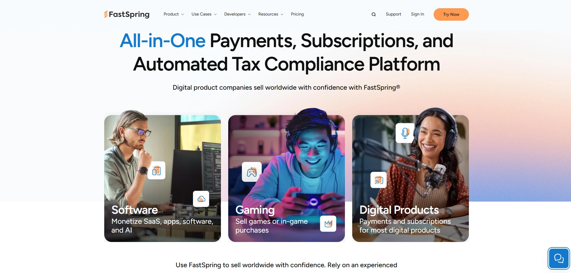 FastSpring merchant of record service for WordPress software companies