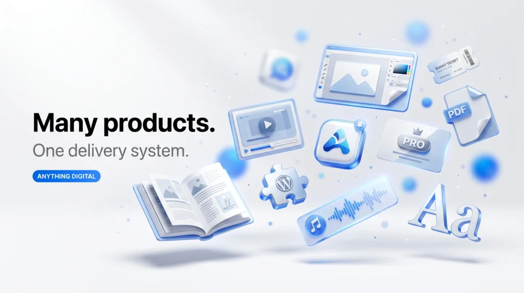 Examples of digital products you can sell on WordPress: 
