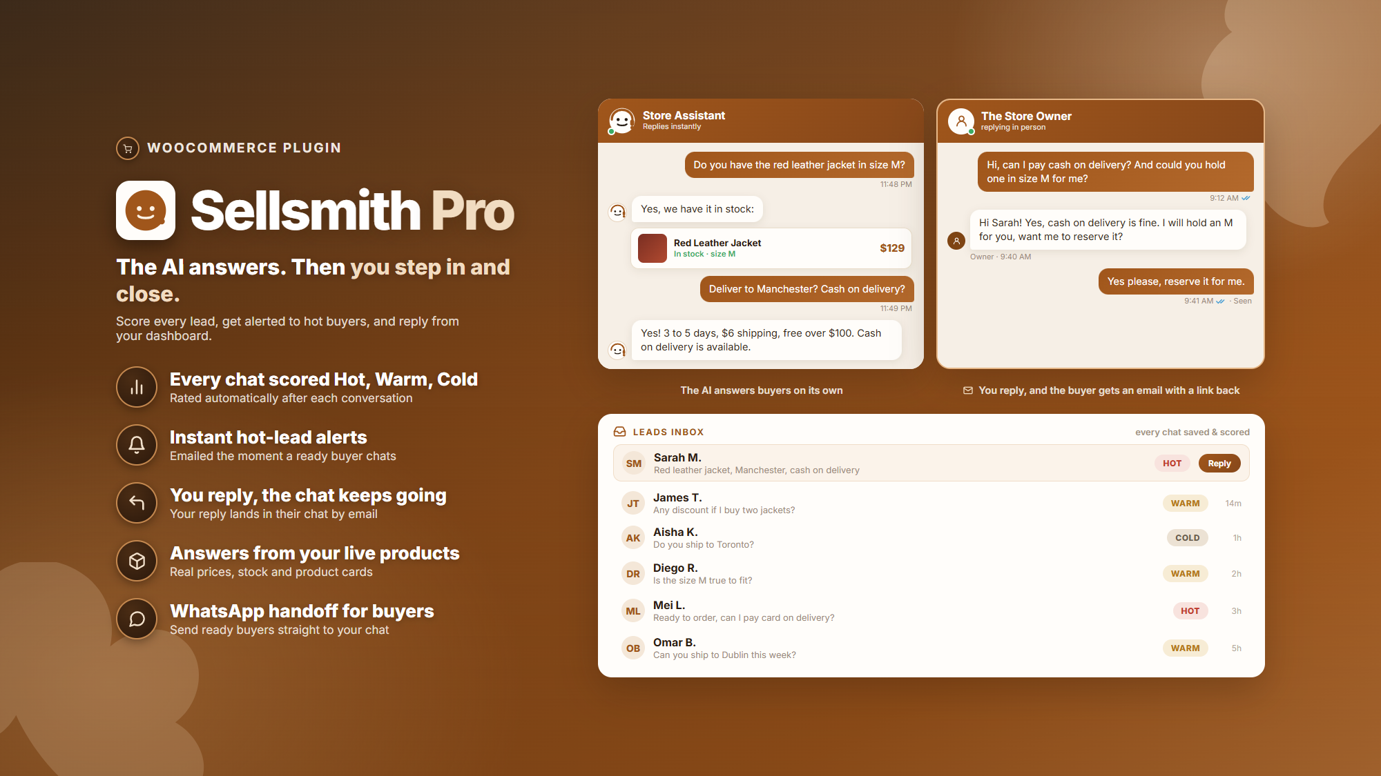 Sellsmith - AI Sales Chatbot for WooCommerce