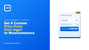 How to add a custom price field in WooCommerce, price from user input