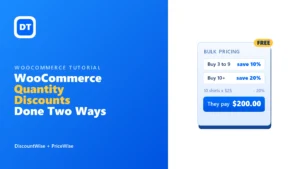 WooCommerce quantity discounts, bulk tiers and calculated pricing compared