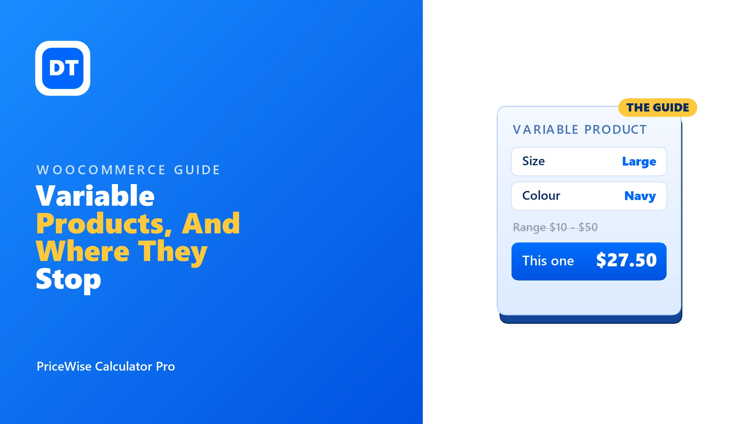 WooCommerce variable products, how they work and where they stop