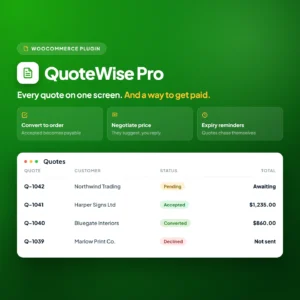 QuoteWise Pro, request a quote for WooCommerce
