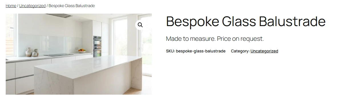 A WooCommerce product with an empty price: no price and no Add to cart button on the product page